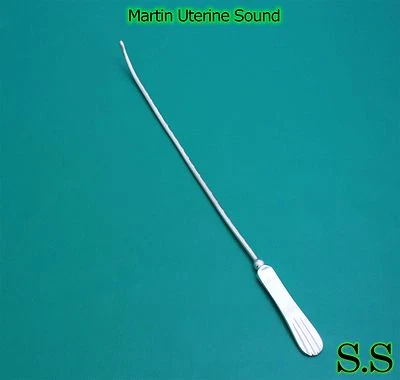 02 Martin Uterine Sound Surgical Gynecology Instruments - Image 1 of 3