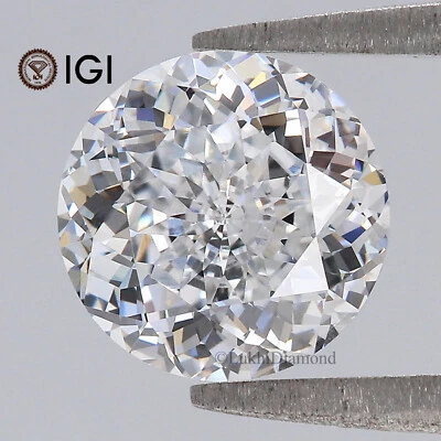 2.14 CT IGI Certified Round Shape Diamond White - E Color VVS2 Clarity Diamond - Image 1 of 4