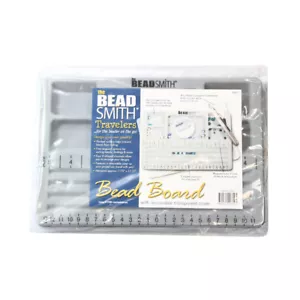 Mini tablero de cuentas BeadSmith® con cubierta extraíble cuentas de clasificación de superficie flocada - Imagen 1 de 1