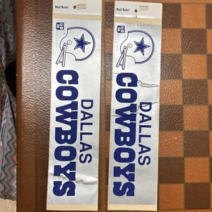 2 Vintage Dallas Cowboys 1970 Bumper Stickers - Picture 1 of 2