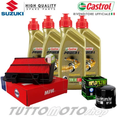 Tagliando SUZUKI DL 1050 V-Strom 2020 2021 2022 2023 Olio Castrol 10W40 + Filtri - Immagine 1 di 4
