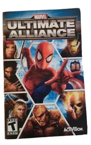 Marvel: Ultimate Alliance (Sony PlayStation 2, 2006) PS2 Anleitungsbroschüre - Bild 1 von 2