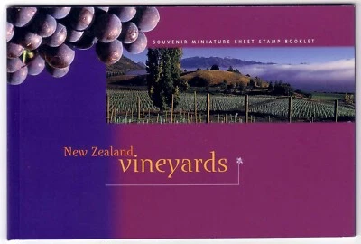 1997 New Zealand Vineyards Fruits Grapes Miniature Sheet & Stamps Booklet - Image 1 of 4
