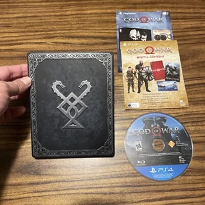 God of War PS4 Collectors Edition Steelbook CIB Complete In Box ACTIVE DLC - Picture 1 of 8