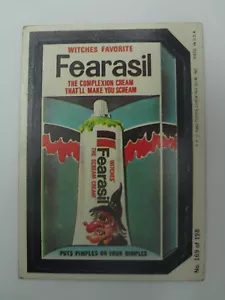 Wacky Package FEARASIL Sticker Card - Picture 1 of 2