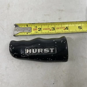 Vtg Genuine Hurst T-Handle Brushed Aluminum Shifter Knob Course Thread Black - Bild 1 von 6
