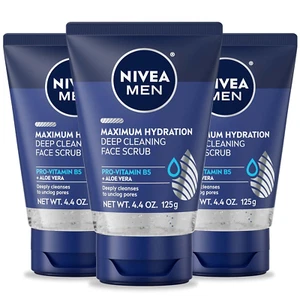 Maximum Hydration Deep Cleaning Face Scrub with Aloe Vera, 3 Pack of 4.4 Oz T... - Picture 1 of 1