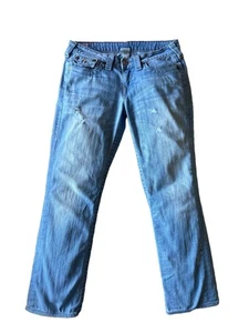 Y2K True Religion Women's 29 Billy Jeans Straight Leg Low Rise 29" Inseam - Picture 1 of 7