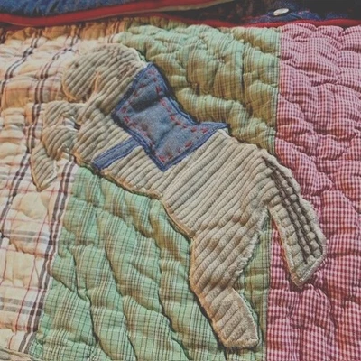 Conjunto de travesseiros Pottery Barn infantil 2 farsas cavalo ocidental patchwork acolchoado cowboy vintage - Imagem 1 de 4