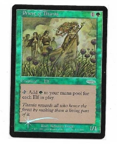 MTG magic cards 1x Priest of Titania - Foil FNM 2003 DCI FNM Promos NM-Mint, Eng - Picture 1 of 2