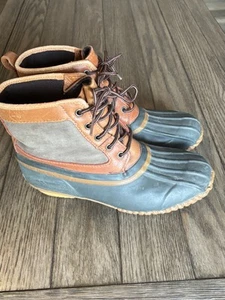 Timberland Bota Pato Impermeable Multicolor Goma y Cuero Mujer Talla US 9 - Imagen 1 de 8