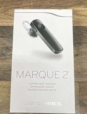 Plantronics Marque 2 Wireless Noise Cancel Headset M165 Bluetooth Black Sealed - Image 1 of 4
