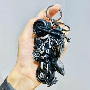 Retro Heavy Duty Motorcycle Keychain Speed Motorbike Pendant Keyring for Hanging - Picture 1 of 15