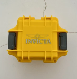 Scatola/cassa orologio Invicta Yellow Classic slot singolo - solo cassa - NO WATCH - Foto 1 di 7