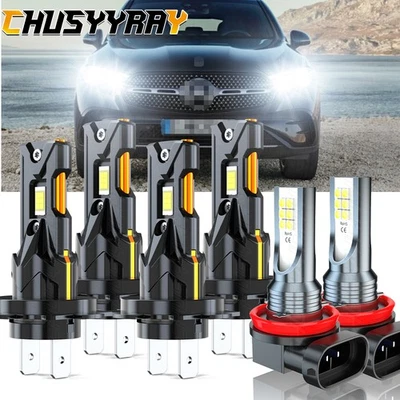 For Mercedes-Benz ML350 2003-2015 6x H7 H7 H11 LED Headlight Fog Light Bulbs Kit - Image 1 of 4