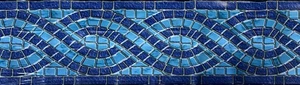 Revestimiento de vinilo para piscina Mosiac azul de 5 pies solo material de parche de reparación - Imagen 1 de 1