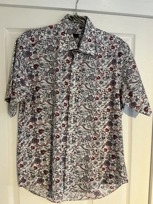 Paul Smith London Mens Short Sleeved Paisley Shirt Large L - image 1 of 4