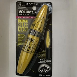 Máscara de pestañas Maybelline Colossal Spider Effect Volum' Express 221 negra glamurosa - Imagen 1 de 2