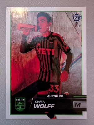 2023 Topps MLS - Owen Wolff #33 Image Variation RC - Image 1 of 2