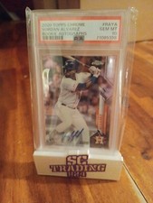 2020 Topps Chrome Yordan Alvarez Auto #RA-YA Rookie RC Card PSA 10 Astros