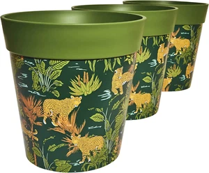 , 22cm 3er Set, verschiedene Muster Farben und Größen, Indoor/Outdoor Kunststoff Plan - Bild 1 von 13