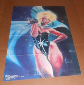 Flare Poster Original 26x18 Mark Beachum Künstler Held Comics - Bild 1 von 2