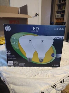 GE LED 13-Watt (85W Equivalent) Soft White, BR40 Large Flood Light Bulb, Dimmabl - Picture 1 of 5