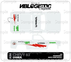 '83 Chevy Silverado Custom WaterSlide Decal for Hot Wheels 1/64 040 - Bild 1 von 3