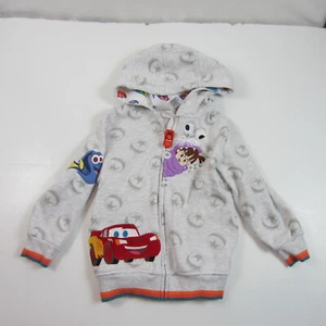 Disney 100 Boy's Full Zip Hoodie PIXAR Monsters Inc Boo lightning McQueen Dory - Picture 1 of 5