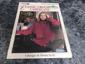 Classic Crocheted Cardigans by Donna Scully Leisure Arts Leaflet 2624 - Picture 1 of 1