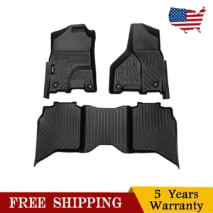 For 2020-2022 Ram 1500 Classic 2020 2021 2022 All-Weather Floor Mats Liners  - Afbeelding 1 van 7