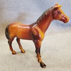 Imperial Toy Rubber Horse Brown and Red Hong Kong 1975 FLAW
