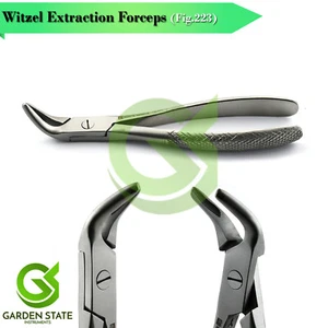 Dental Witzel Forceps #223 Root Extraction Lower Molar Teeth Removal Plier Curve - Picture 1 of 4
