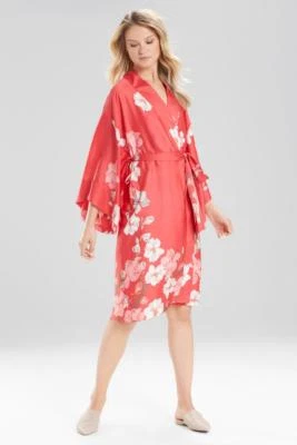NUEVO BATA NATORI $160 ROSA MAGNOLIA FLORAL CHARMEUSE TALLA M MEDIANA Foto 1 de 2