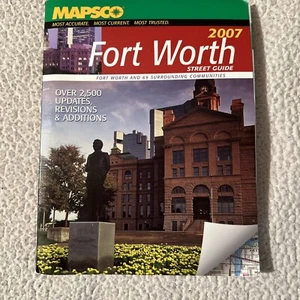 2007 MAPSCO Fort Ft Worth & 69 Surrounding Communities *Excellent Condition* - Picture 1 of 3