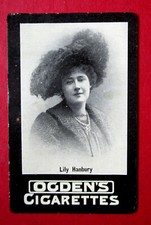 OGDENS TAB  SCARCE ANTIQUE CIRCA 1901 CIGARETTE CARD  ACTRESSES   LILY HANBURY