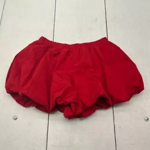 Shein rote Puff-Bubble-Shorts zum Überziehen Damengröße Medium NEU - Bild 1 von 6