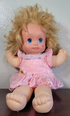 Vintage 1989 Mattel Magic Nursery 15” Toddler Baby Doll Original Clothing Dress - Image 1 of 4