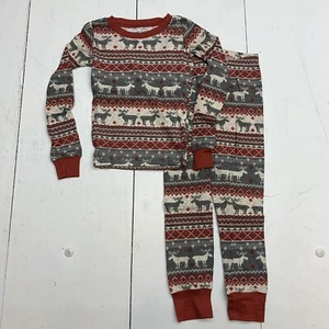The Childrens Place Kids Grey Deer Pajama Set Size Small - Picture 1 of 5