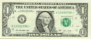 2013 FEDERAL RESERVE STAR NOTE - 11 - K 10399796 * - JACOB J. LEW - FRN 019 - Picture 1 of 5