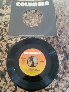 Barbara and Neil - You Don't Bring Me Flowers - Columbia (45RPM 7”Single)(J778)  - Picture 1 of 3