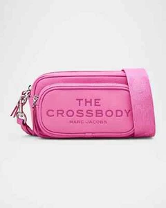 Bolso Bandolera Marc Jacobs The Leather Rosa Nuevo con Etiquetas $250 Lazo - Imagen 1 de 5
