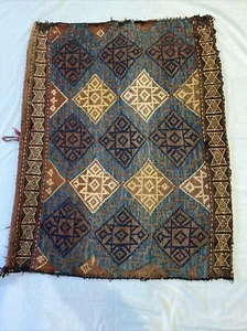 Uzbek Tartari Antique Bag Handmade Hand Knotted - Picture 1 of 10