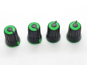 4 Manopole nero e verde albero a D per 6 mm 270° DJ-TECH BEHRINGER SOUNDCRAFT - Foto 1 di 4