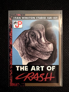 1993 Topps Jurassic Park The Art of Crash Movie Card #76 - NM-MT