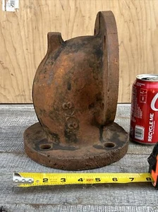 Salvage Gusseisen 3"" 90 Grad Flanschbogen 30 Pfund 9x7,5x7,5"" Rohrverschraubung - Bild 1 von 21