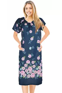 Jeffrico Nachthemden für Damen kurzärmelig Muumu Hauskleid Nachthemden 9004 - Bild 1 von 72