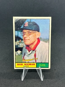 1961 Topps - Bob Nieman #178 St. Louis Cardinals - Bild 1 von 2