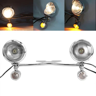 Barra de luz de señales de giro puntuales para Yamaha Road Star XV 1600 1700 Silverado Foto 1 de 4