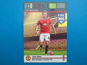 Panini Adrenalyn XL Fifa 365 Card n.111 Team Mate Mata Manchester United - Imagen 1 de 1
